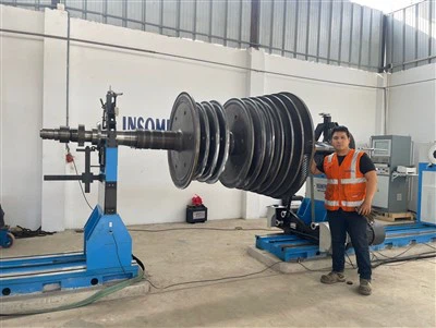 PHW-30T Inivèsèl Joint Jeneratè Rotor Balanse machin Turbine Balanse machin